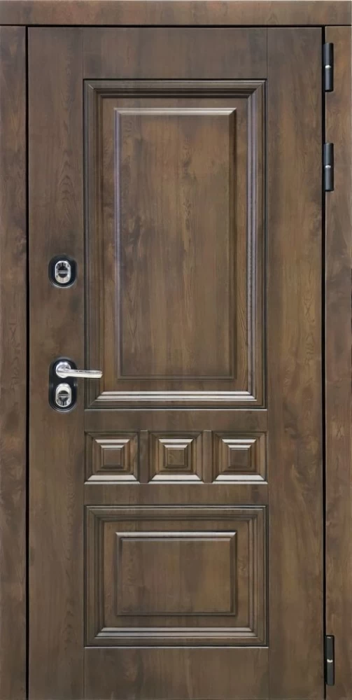 Входная дверь ДвериПРО Аура Без фрезеровки Дуб пацифик горизонт DPRO196725 внешняя сторона
