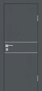 Межкомнатная дверь P-15 Графит матовый