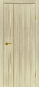 Межкомнатная дверь P-20 AL золотой молдинг Эвкалипт австралийский