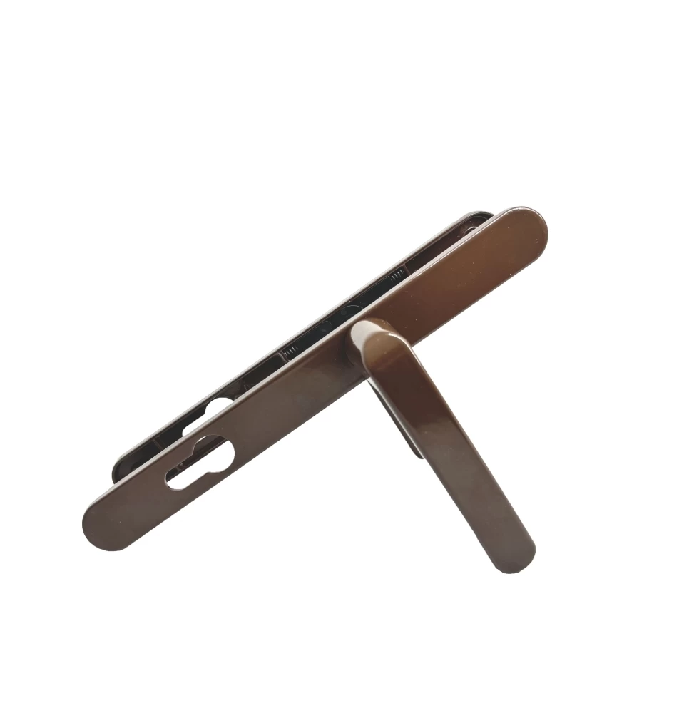 Фото Ручка дверная на планке РФ1-85.25 (85 мм) коричневый